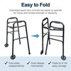 Lumex ColorSelect Walkers for Seniors, Rolling & Folding Adult Walker
