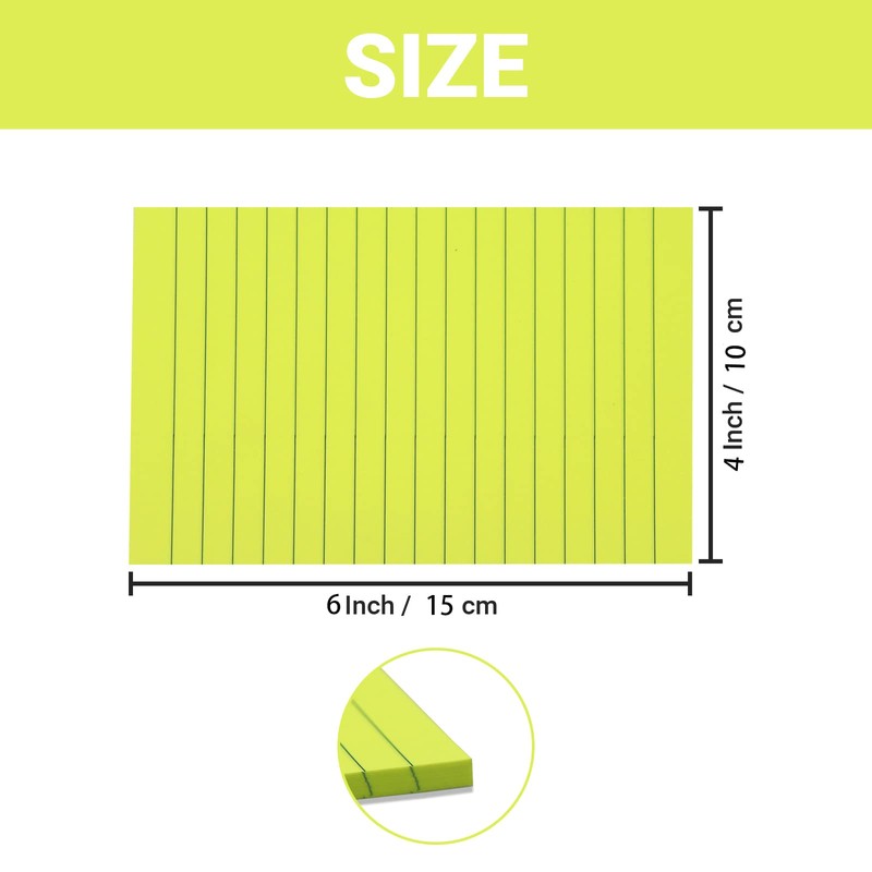 4 in x 6 in Lined Sticky Notes for Post,6