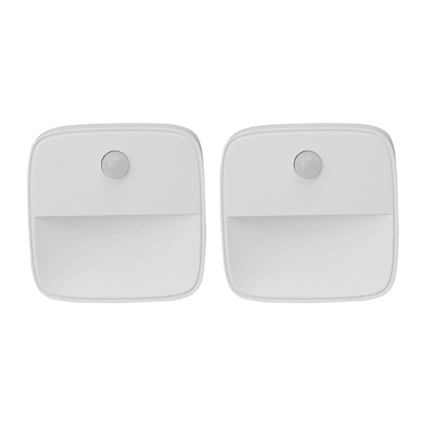 2Pcs Plug in Night Light Mini Warm White LED Motion