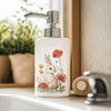 CHOOLD Ceramic Rabbit Flowers and Mushroom Soap Dispenser with Plastic