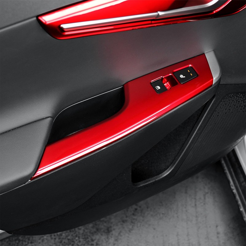 Car Window Switch Panel Cover Side Lift Control Button Frame