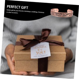 LALAFINA Copper Magnetic Therapy Bracelet for Men Vintage Style Cuff Bangle Lightweight Decorative Copper Jewelry for Health Benefits and Unique Fashion Statement