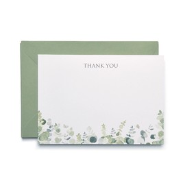 ANGEL & DOVE 25 Eucalyptus Thank You Cards & Envelopes