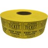 The Ticket GURU-Large Number Raffle 50/50 TICKETS-2000/ROLL (Yellow)