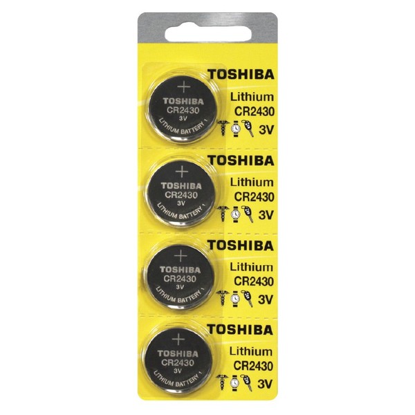 Toshiba CR2430 Battery 3V Lithium Coin Cell (80 Batteries)