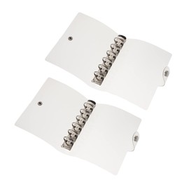 Operitacx 2pcs 6 Handbook Case PVC Loose Leaf Binder Clear Planner Budget Planner Transparent 6 Ring Binder Planner Budget Binder Planner Binder Cover Diary Inner Core Binder Shell Cover