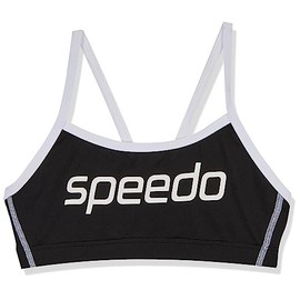 Speedo Women's Endurance+ Crop Top, Black/White, 12