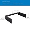 RackPath 2U Wall Mount Network Rack - Patch Panel Bracket