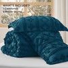 Bedsure Tufted Boho Comforter Set King Size - Teal Boho