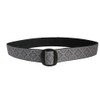 Bison Designs Women's Manzo Belt with Anodized Aluminum Buckle, Grey,