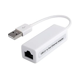 PremiumCord kuethernet4 USB 2.0 to LAN RJ45 Ethernet 10/100Mbit Adapter White Color