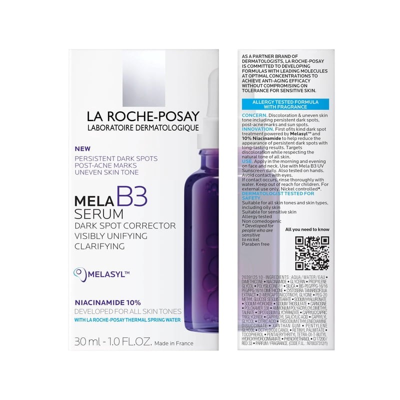 Suero La Roche-Posay Mela B3 Corrector de Manchas Oscuras 30