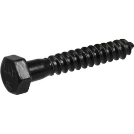 The Hillman Group 852519 5/16 x 1-1/2" Hex Lag Screw- Black Finish 6-Pack