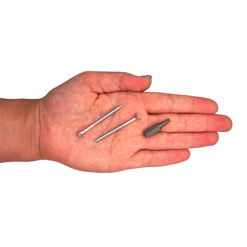 SKIR'CO Pack of 50 Galvanised Steel Wood Screws 3.5 x