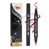 Yuccer Eyeliner Stamp Pen Liquid Eyeliner Waterproof Red Durable Makeup