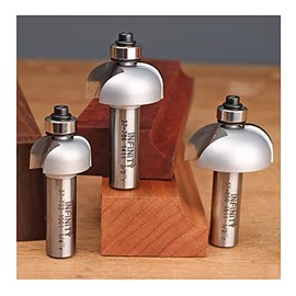 Infinity Cutting Tools 3-Pc. Cove Router Bit Set| Carbide Tip | Heavy-Duty | for Handheld Or Table Mounted Wood Router
