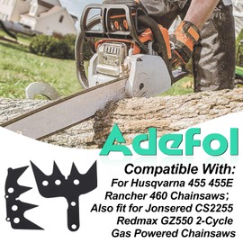 Adefol Bumper Spike Felling Dog Set for Husqvarna 455 455E Rancher 460 Jonsered CS2255 Chainsaw, 455 Metal Felling Dog with 13mm x 19mm Chainsaw Scrench Parts Replaces # 503973801