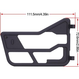 2Pcs SCX10 III CJ-7 Tube Door Simulate DIY Decoration,RC Crawler Decorative Door Kit for 1/10 RC Crawler Car Axial SCX10 III CJ-7