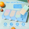 Popsicle Molds Set of 2, Homemade Silicone Popsicle Molds 8-cavity,