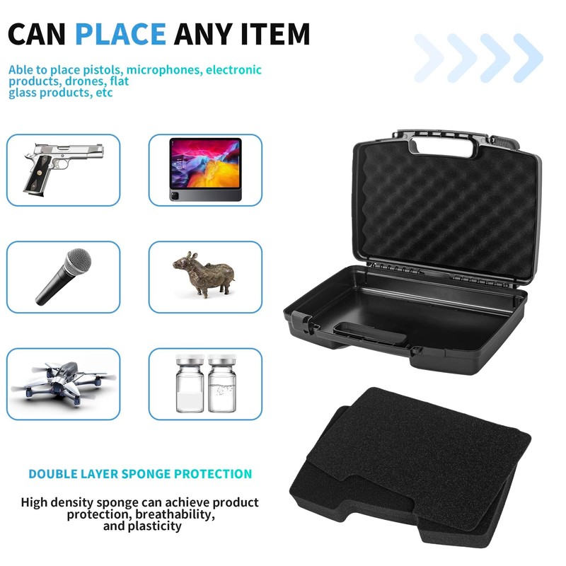 OUUTMEE 17" x 11.22" x 4.96" Portable Hard-Shell Case