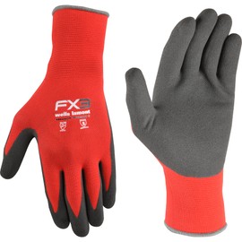 Wells Lamont Men's FX3 Nitrile Coated Grip Work Gloves, Red, X-Large (448XL-600)