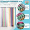 Aeelike Knitting Needles Set 25cm, Coloured Metal Knitting Needles All