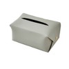 Gray Rectangular Leather Tissue Box Holder Detachable Foldable Napkin Dispenser