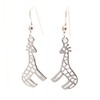 Touch Jewellery 925 Sterling Silver Giraffe Drop Earrings