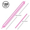 Rimobul Solid Color Twisting Balloons - Pack of 100 (Pink)