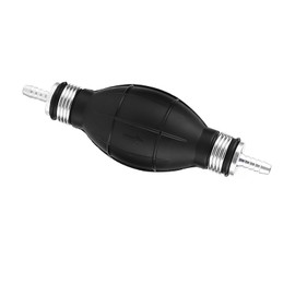Fuel Pump Line Hand Primer Bulb for Gas Petrol in Car Boat Marine Outboard 12mm in Rubber Aluminum Material for Prime Engines (6mm)