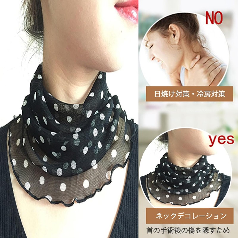 QinTian 100% Silk Neck Warmer, Scarf, UV Protection, Goods, Neck