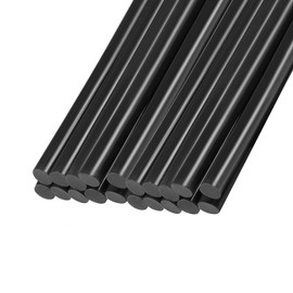 Rebower 20pcs Hot Glue Sticks Mini Glue Hot Melt Glue Gun Sticks for Art Craft DIY Card Making 7mm x 100mm Black