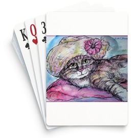 CafePress Cat! Beautiful Animal Art! Standard Size Playing Cards