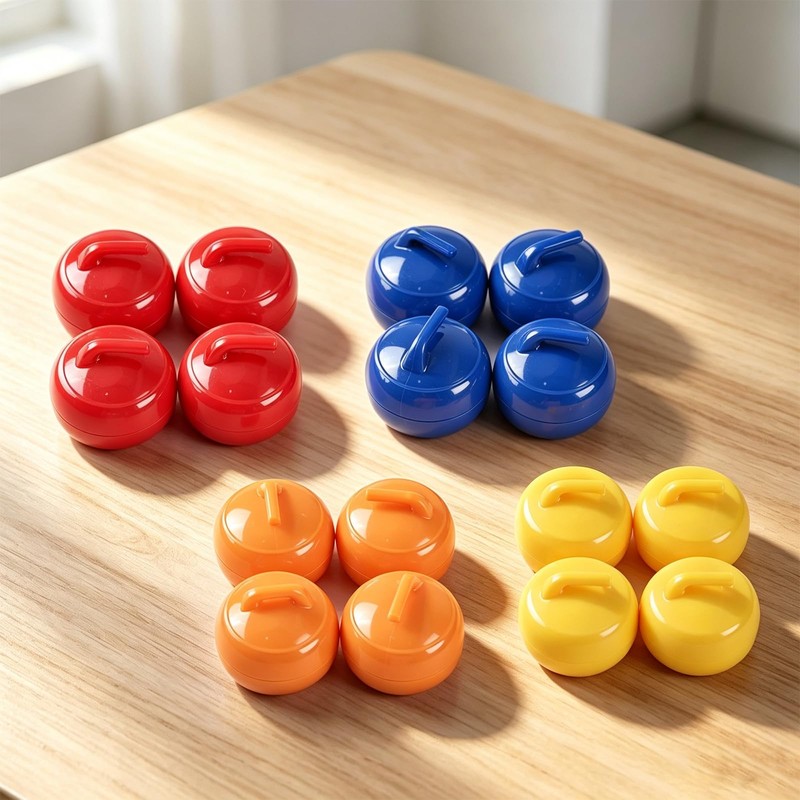 Mini Shuffleboard Replacement Pucks Rollers Curling Accessories 2 Color