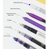 Unimoety Purple and Black Ink Gel Pens Set with Journaling