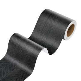 Stickyart Black Wood Peel and Stick Bulletin Board Borders Self-Adhesive Wallpaper Borders for Classroom Whiteboard, Mirror Frame, Windows, Doors and Walls 3"x197"