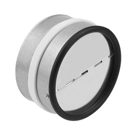 Insert check valve with sealing rubber backflow flap 100 mm for ventilation duct and air extractor for pipe installation pipe connector