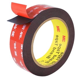 YAARUJEE Double Sided Tape, Super Strong, Double Sided Car Tape, Acrylic Double Sided Tape, Width 0.5 x 1.2 ft (12 mm) Length x Thickness 0.4 inches (12 mm) x Length 1.6 ft (1 mm) x Thickness 0.4 inch