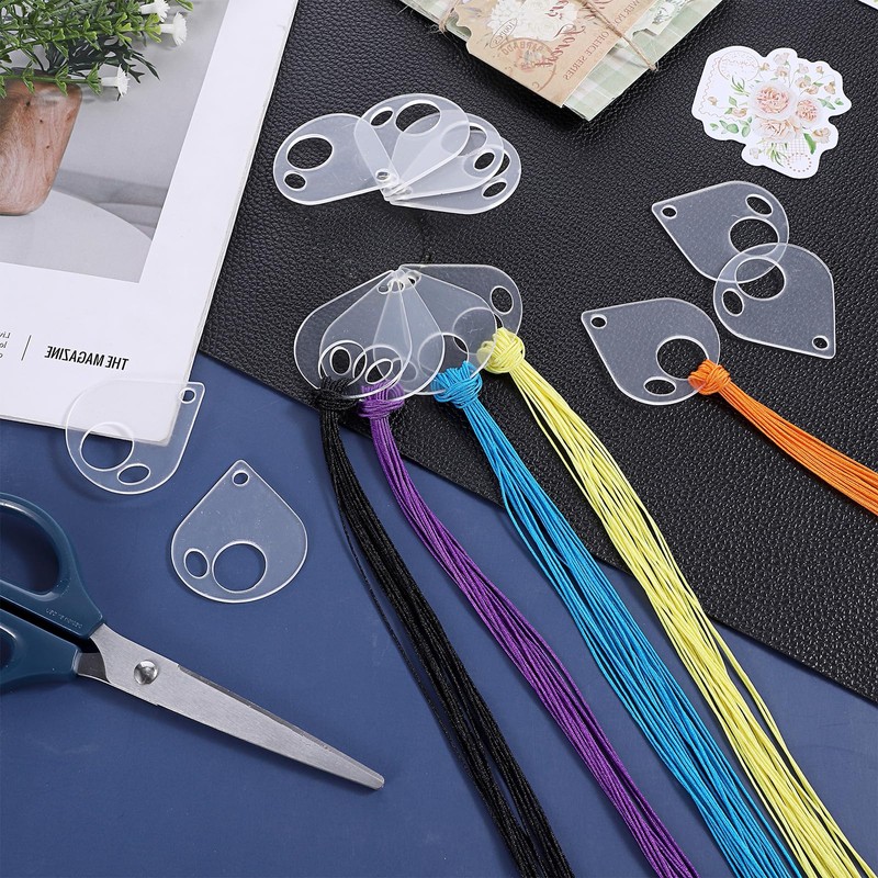 Clear Acrylic Bobbins, 40 PCS Embroidery Floss Organizer Drop Cross