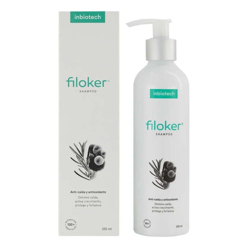 Filoker Shampoo Anticaída Y Antioxidante, Inbiotech