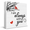 Memorial Decor I Am Always with You Cardinal Wood Sign