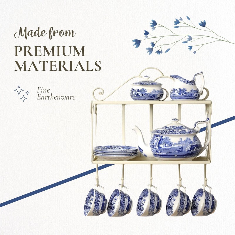 Spode Blue Italian Round Covered Deep Dish | 2 Quart