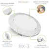 SSC-LUXon Pack of 6 RX-3 Recessed Spotlights 230 V Brushed