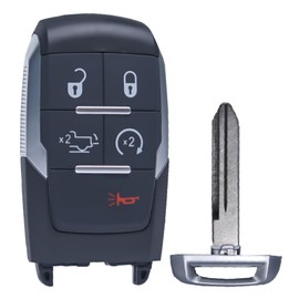Keyless Entry Remote Control Key Fob Replacement Fits for Dodge Ram 2500 3500 4500 5500 2019 2020 2021 2022 2023 2024 GQ4-76T 68374994AC 68374994AA 68374994AB 5buttons 433 MHz