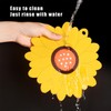 Plastic Dining Mats Set of 4 Sunflower Shape, Washable Placemat