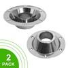 Wadoy 2pcs RV Table Base Mounting Accessories,Standard Size Aluminum Table