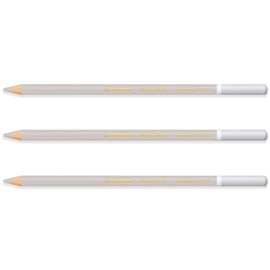 STABILO Chalk-Pastel Pencil CarbOthello - Pack of 3 - Cold Grey 1 (720)