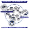 Yiezio 290 Piece Hex Nuts Washers Sets Locking Nuts Lock