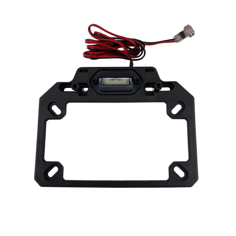 atv tek Adjustable License Plate Bracket W/ Led Light