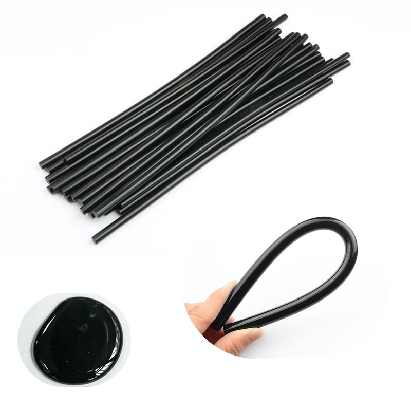 Mini Black Hot Glue Gun Sticks 40 PCS 8" Long